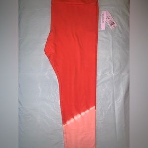 orange tie dye leggings